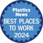 Plastics News Best Places to Work 2024 Logo